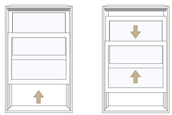 single hung window